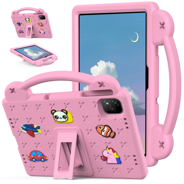 For Infinix Xpad 11 X1101 2024 Handle Kickstand Children EVA Shockproof Tablet Case(Pink) - free shipping - PMC Jewellery - Order now!