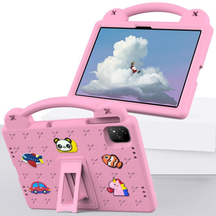 For Infinix Xpad 11 X1101 2024 Handle Kickstand Children EVA Shockproof Tablet Case(Pink) - free shipping - PMC Jewellery - Order now!