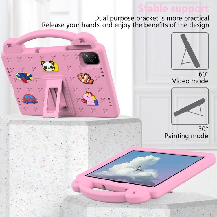 For Infinix Xpad 11 X1101 2024 Handle Kickstand Children EVA Shockproof Tablet Case(Pink) - free shipping - PMC Jewellery - Order now!