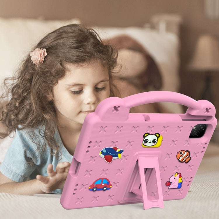 For Infinix Xpad 11 X1101 2024 Handle Kickstand Children EVA Shockproof Tablet Case(Pink) - free shipping - PMC Jewellery - Order now!