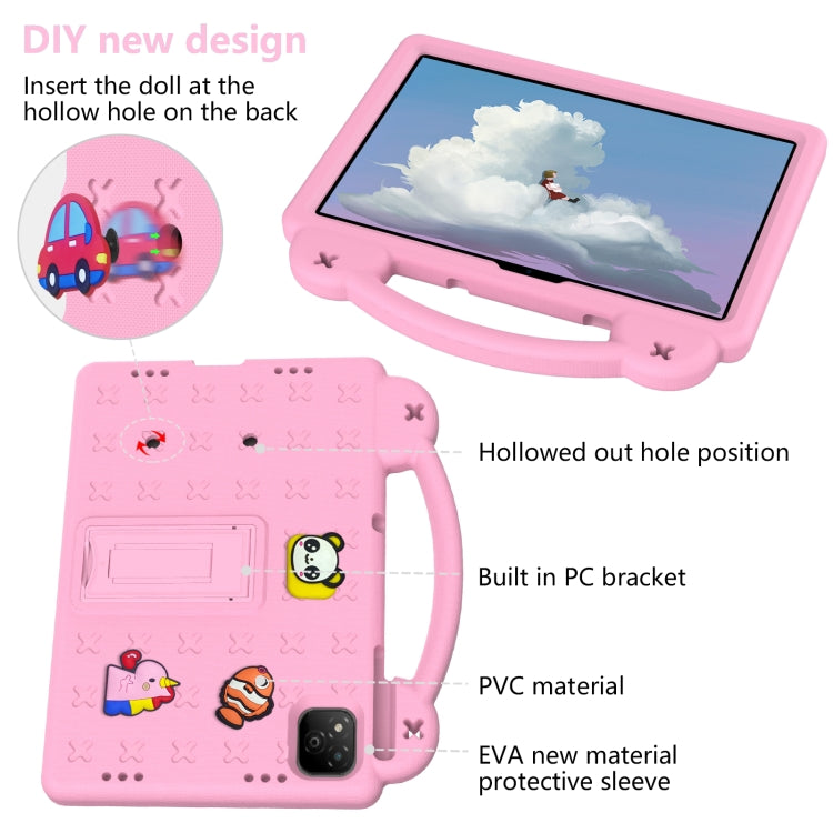 For Infinix Xpad 11 X1101 2024 Handle Kickstand Children EVA Shockproof Tablet Case(Pink) - free shipping - PMC Jewellery - Order now!