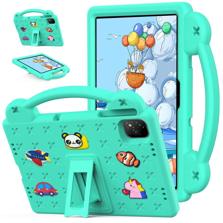 For Infinix Xpad 11 X1101 2024 Handle Kickstand Children EVA Shockproof Tablet Case(Mint Green) - Others by PMC Jewellery | Online Shopping South Africa | PMC Jewellery | Buy Now Pay Later Mobicred