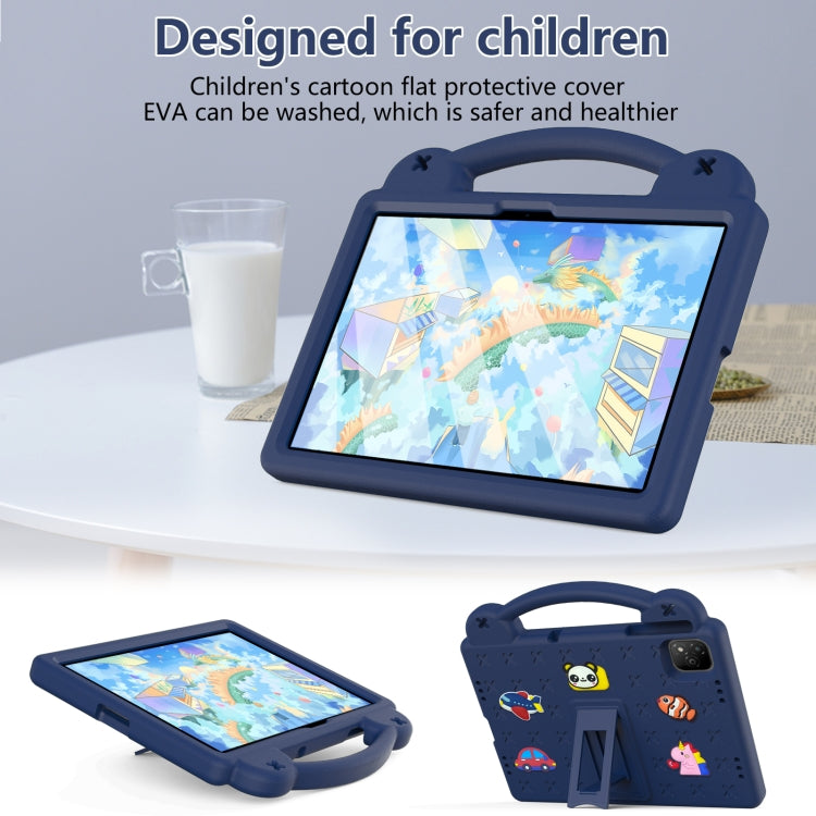 For Infinix Xpad 11 X1101 2024 Handle Kickstand Children EVA Shockproof Tablet Case(Navy Blue) - Others by PMC Jewellery | Online Shopping South Africa | PMC Jewellery | Buy Now Pay Later Mobicred