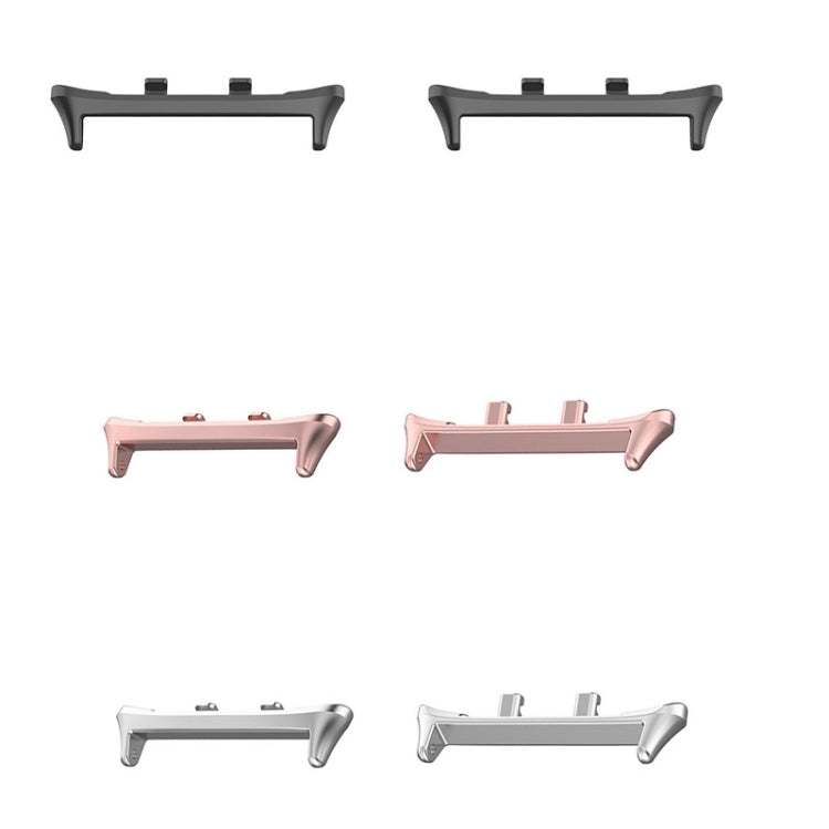 For Honor Watch 5 1 Pair 22mm Stainless Steel Metal Watch Band Connector(Black) - For Honor by PMc TechLife | Online Shopping South Africa | PMc TechLife | Buy Now Pay Later Mobicred