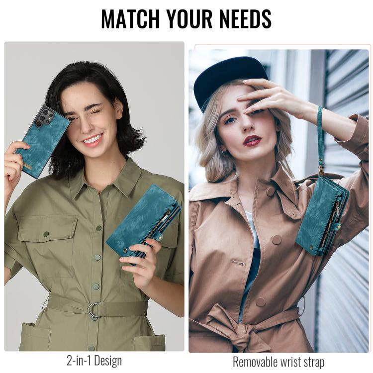 For Samsung Galaxy S25 Ultra 5G CaseMe 008 Detachable Multifunctional Leather Phone Case(Blue) - free shipping - PMC Jewellery - Order now!