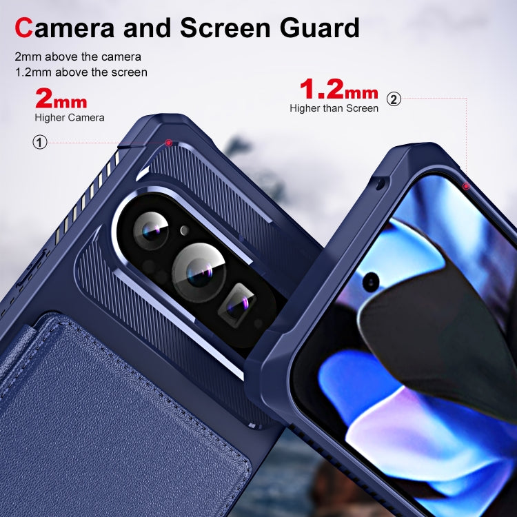 For Google Pixel 9 / 9 Pro ENKAY Hat-Prince Card Slot Wallet TPU Back Leather Phone Case with Lens Film(Purple) - free shipping - PMC TechLife - Order now!