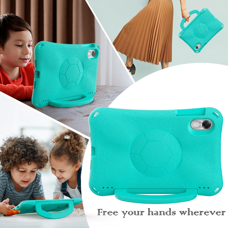For Honor Pad X8 Pro 11.5 2023 Handle Football Shaped EVA Shockproof Tablet Case(Mint  Green) - Honor by PMC TechLife | Online Shopping South Africa | PMC TechLife | Buy Now Pay Later Mobicred