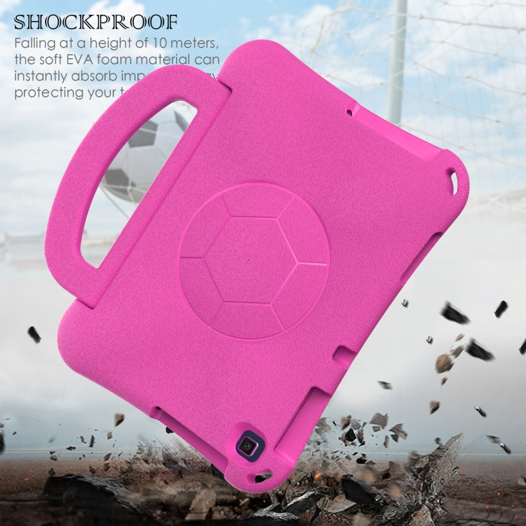 For Honor Pad X8 / X8 Lite 10.1 Handle Football Shaped EVA Shockproof Tablet Case(Rose Red) - Honor by PMC TechLife | Online Shopping South Africa | PMC TechLife | Buy Now Pay Later Mobicred