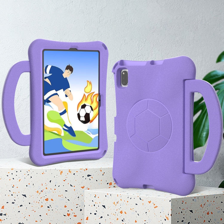 For Huawei MatePad SE 10.4 2022 / 2023 Handle Football Shaped EVA Shockproof Tablet Case(Light Purple) - Huawei by PMC TechLife | Online Shopping South Africa | PMC TechLife | Buy Now Pay Later Mobicred