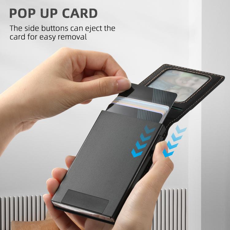 For iPhone 16e Suteni H19 Litchi Grain 2-in-1 MagSafe Removable Card Box Back Phone Case(Black) - free shipping - PMC TechLife - Order now!