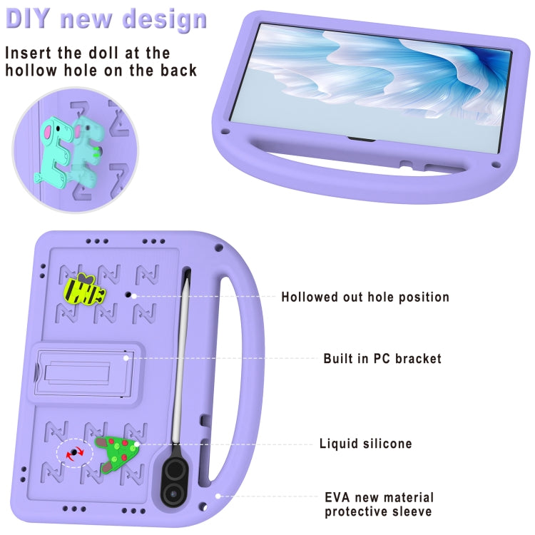 For Honor Pad X8 Pro 11.5 Cartoon Sparrow EVA Shockproof Tablet Case(Taro Purple) - Honor by PMC TechLife | Online Shopping South Africa | PMC TechLife | Buy Now Pay Later Mobicred