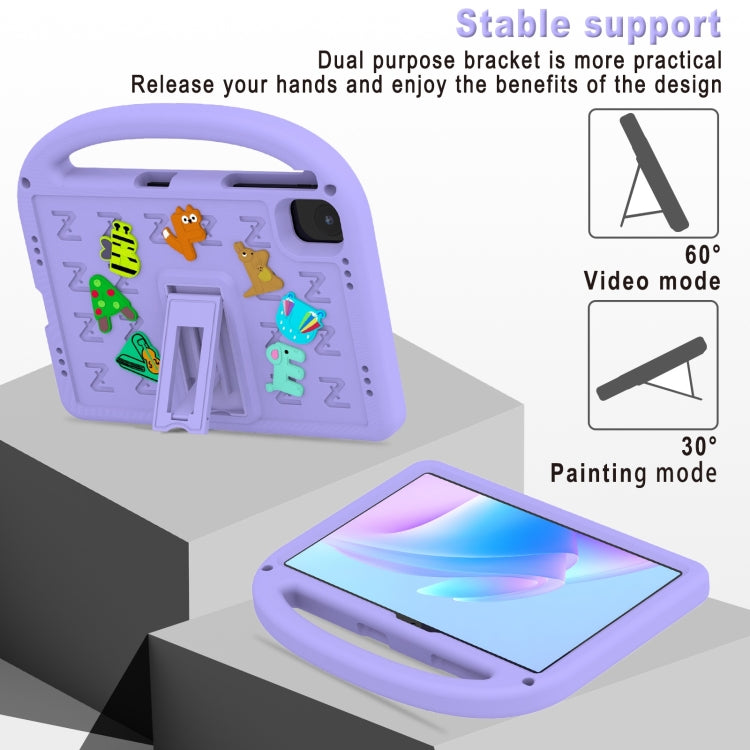 For Honor Pad X8a / X9 2024 Cartoon Sparrow EVA Shockproof Tablet Case(Taro Purple) - free shipping - PMC TechLife - Order now!