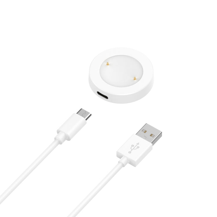 For Honor Watch 5 USB Port Split Magnetic Watch Charging Cable(White) - Charger by PMC TechLife | Online Shopping South Africa | PMC TechLife | Buy Now Pay Later Mobicred