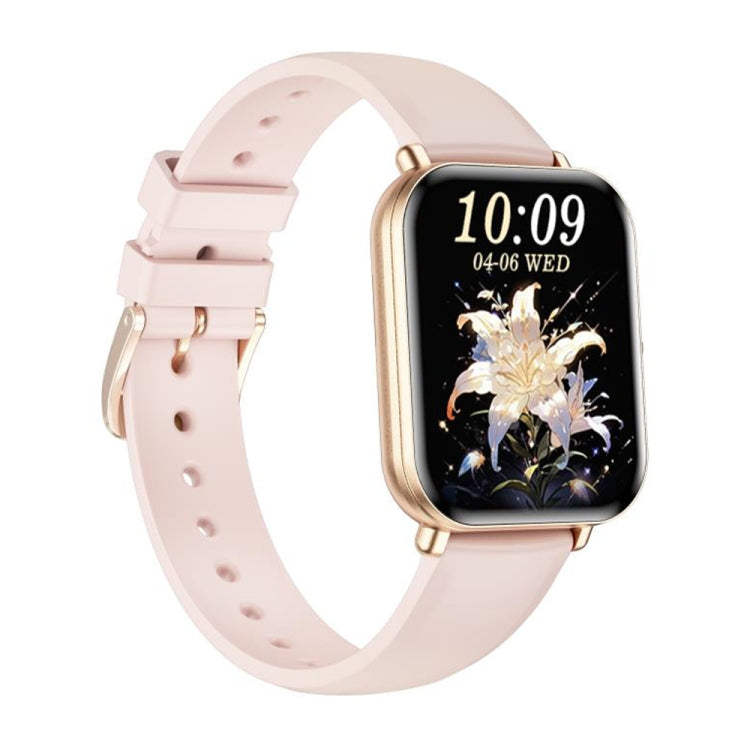 KM66 1.75 inch Color Screen Smart Watch Silicone Strap, Support Bluetooth Call(Gold) - Smart Watches by PMC TechLife | Online Shopping South Africa | PMC TechLife | Buy Now Pay Later Mobicred