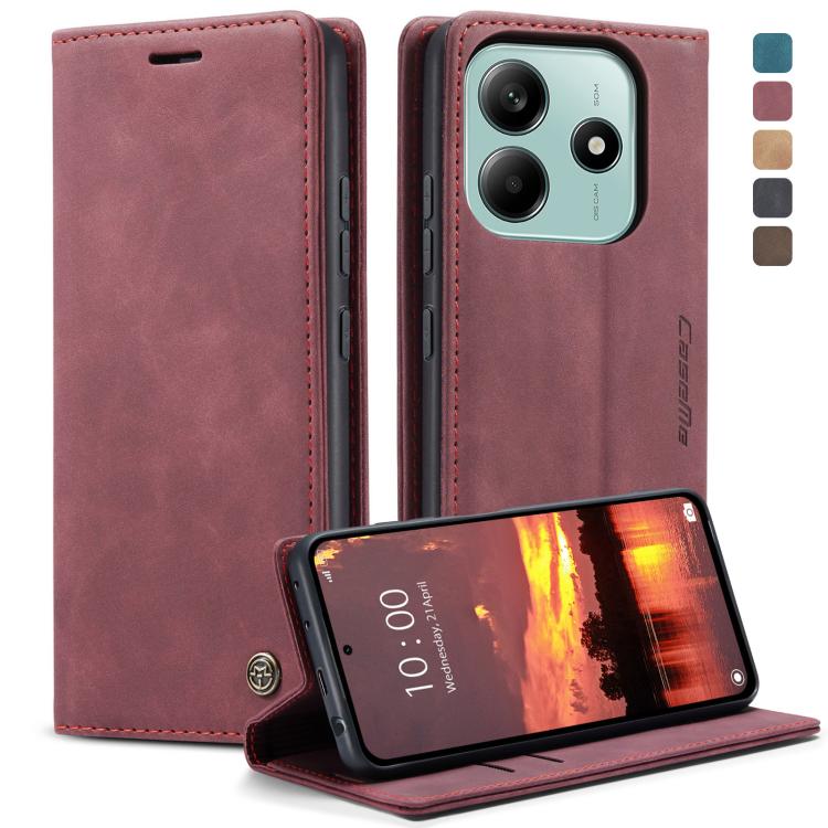 For Redmi Note 14 Pro 5G CaseMe 013 Multifunctional Horizontal Flip Leather Phone Case(Red) - free shipping - PMC Jewellery - Order now!