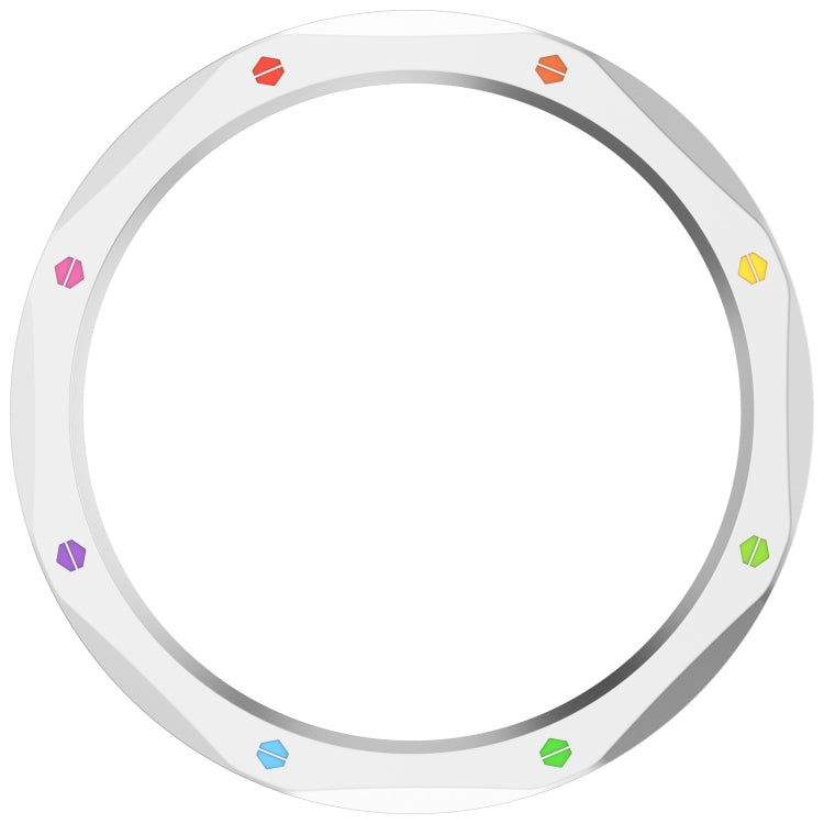 For Xiaomi Watch S4 Tempered Glass Film Hybrid Stainless Steel Watch Protective Ring(Silver Rainbow) - free shipping - PMC TechLife - Order now!