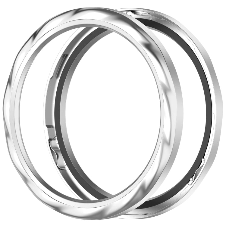 For Xiaomi Watch S4 Tempered Glass Film Hybrid Stainless Steel Watch Protective Ring(Silver Thread) - free shipping - PMC TechLife - Order now!