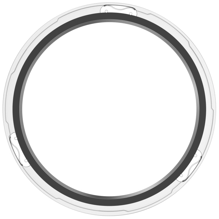 For Xiaomi Watch S4 Tempered Glass Film Hybrid Stainless Steel Watch Protective Ring(Silver Thread) - free shipping - PMC TechLife - Order now!