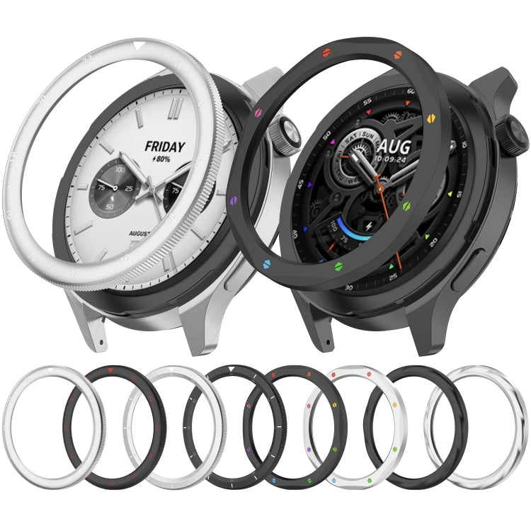 For Xiaomi Watch S4 Tempered Glass Film Hybrid Stainless Steel Watch Protective Ring(Silver White) - free shipping - PMC TechLife - Order now!