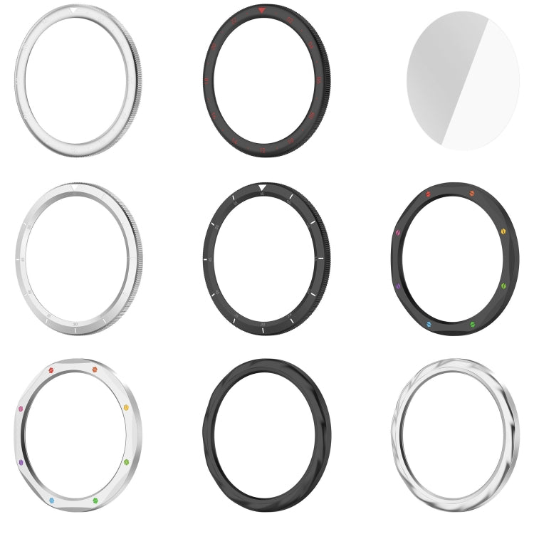 For Xiaomi Watch S4 Tempered Glass Film Hybrid Stainless Steel Watch Protective Ring(Silver Rainbow) - free shipping - PMC TechLife - Order now!