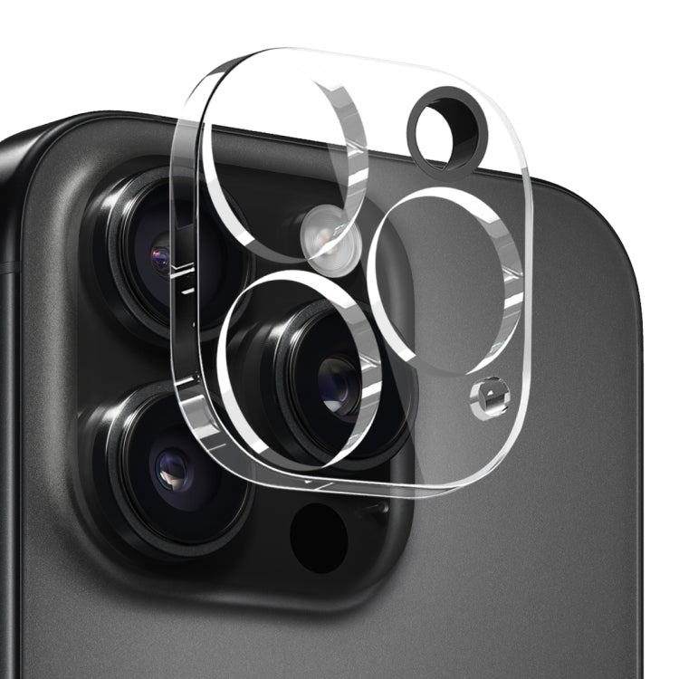 For iPhone 16 Pro NORTHJO 4 in 1 TPU Phone Case with Screen Film and Lens Film and Camera Control Button Cover(Clear) - free shipping - PMC Jewellery - Order now!