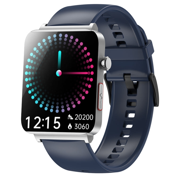 KS03 Pro 1.96 inch Color Screen Smart Watch, Support Bluetooth Call / Health Monitoring(Silver Blue) - Smart Watches by PMC TechLife | Online Shopping South Africa | PMC TechLife | Buy Now Pay Later Mobicred