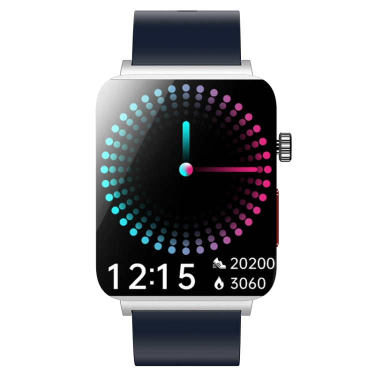 KS03 Pro 1.96 inch Color Screen Smart Watch, Support Bluetooth Call / Health Monitoring(Silver Blue) - Smart Watches by PMC TechLife | Online Shopping South Africa | PMC TechLife | Buy Now Pay Later Mobicred