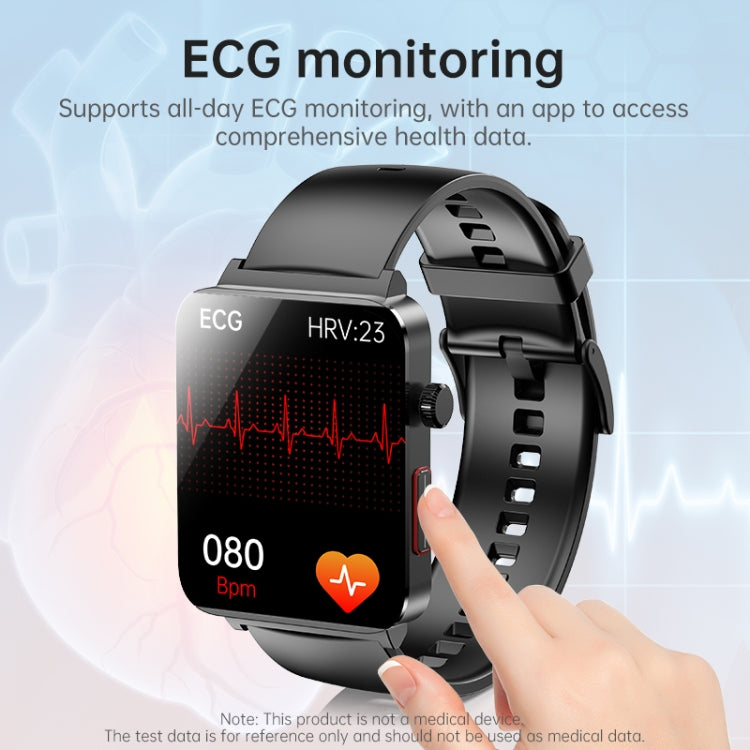 KS03 Pro 1.96 inch Color Screen Smart Watch, Support Bluetooth Call / Health Monitoring(Silver Black) - Smart Watches by PMC TechLife | Online Shopping South Africa | PMC TechLife | Buy Now Pay Later Mobicred