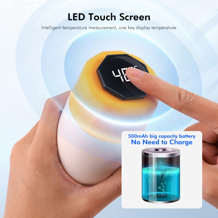 JUNSUNMAY 420ml Vacuum Insulated Water Bottle with LED Temperature Display(Beige) - free shipping - PMc TechLife - Order now!