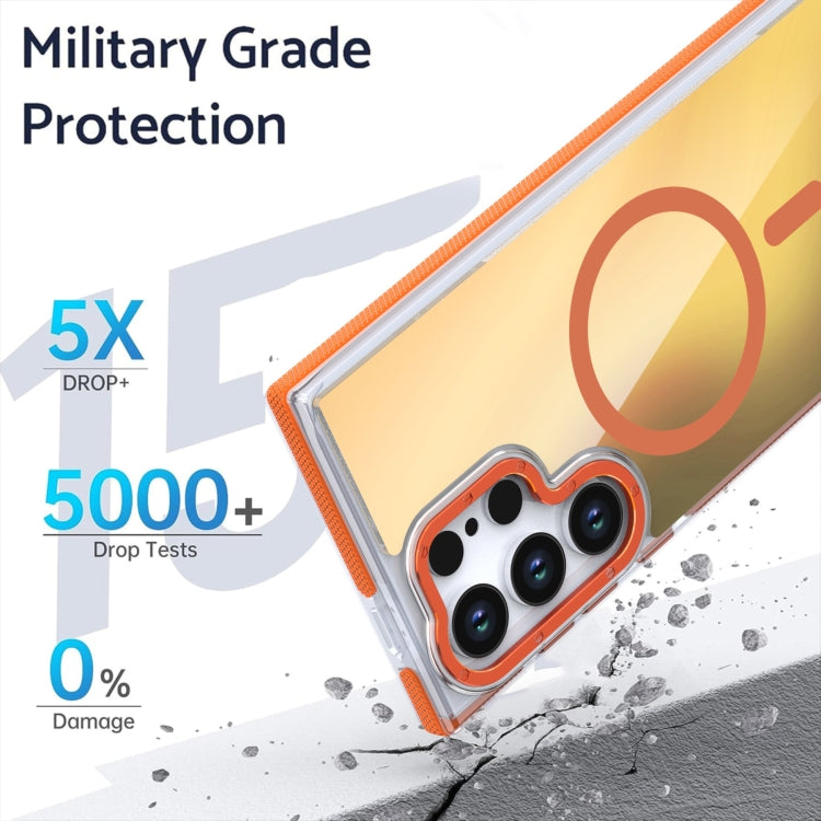 For Samsung Galaxy S25 Ultra 5G Dual-Color Gradient Discolor MagSafe Phone Case(White) - Galaxy S25 Ultra 5G Cases by PMC Jewellery | Online Shopping South Africa | PMC Jewellery | Buy Now Pay Later Mobicred
