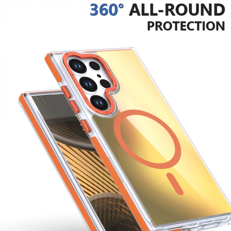 For Samsung Galaxy S25 5G Dual-Color Gradient Discolor MagSafe Phone Case(Purple) - Galaxy S25 5G Cases by PMC Jewellery | Online Shopping South Africa | PMC Jewellery | Buy Now Pay Later Mobicred