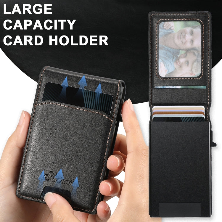 For Google Pixel 6 Pro Suteni H19 Oil Wax 2-in-1 MagSafe Removable Card Box Back Phone Case(Brown) - free shipping - PMC TechLife - Order now!