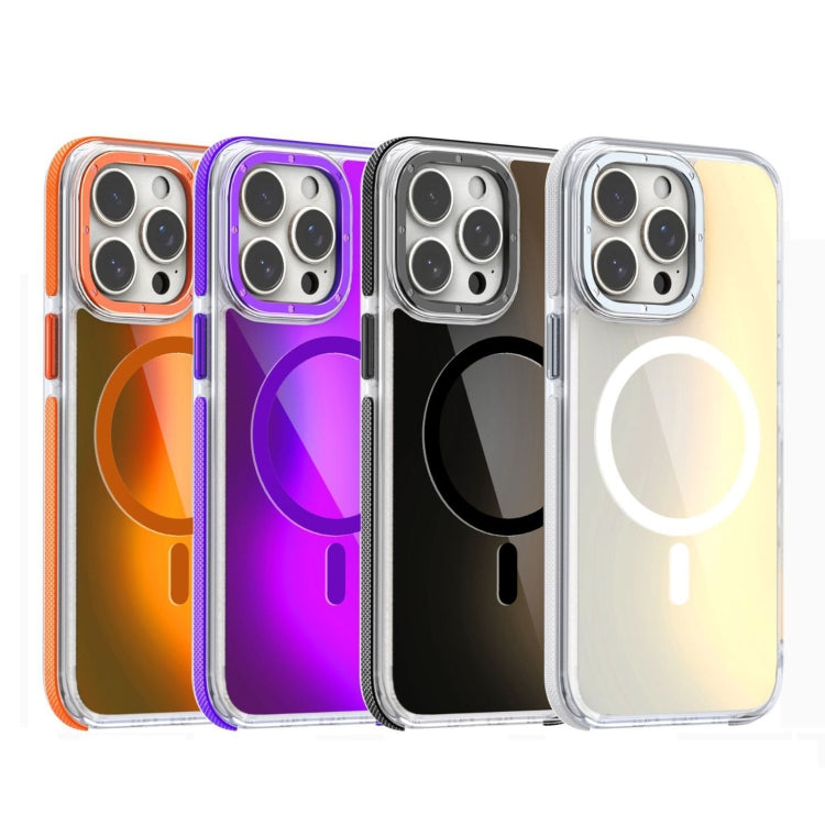 For iPhone 16e Dual-Color Gradient Discolor MagSafe Phone Case(Orange) - iPhone 16e Cases by PMC TechLife | Online Shopping South Africa | PMC TechLife | Buy Now Pay Later Mobicred