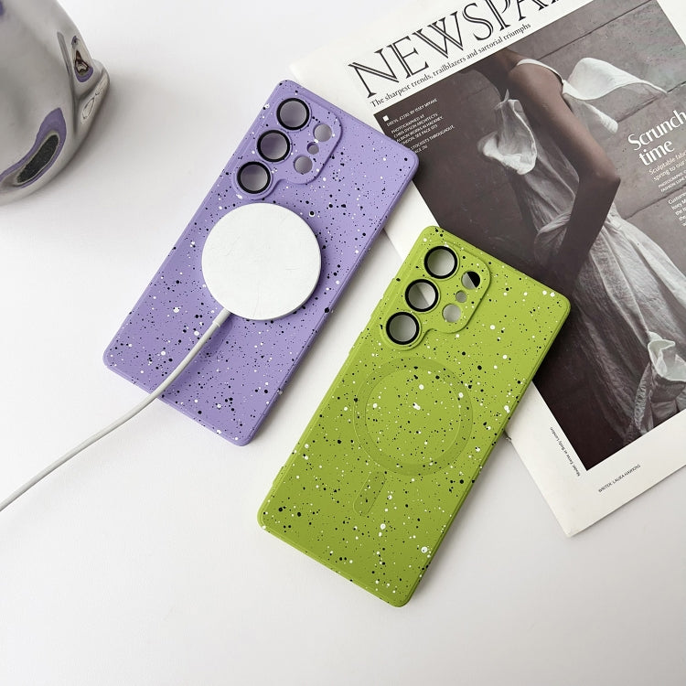 For Samsung Galaxy S25 Ultra 5G Starry Sky TPU Shockproof MagSafe Phone Case(Purple) - Galaxy S25 Ultra 5G Cases by PMC Jewellery | Online Shopping South Africa | PMC Jewellery | Buy Now Pay Later Mobicred
