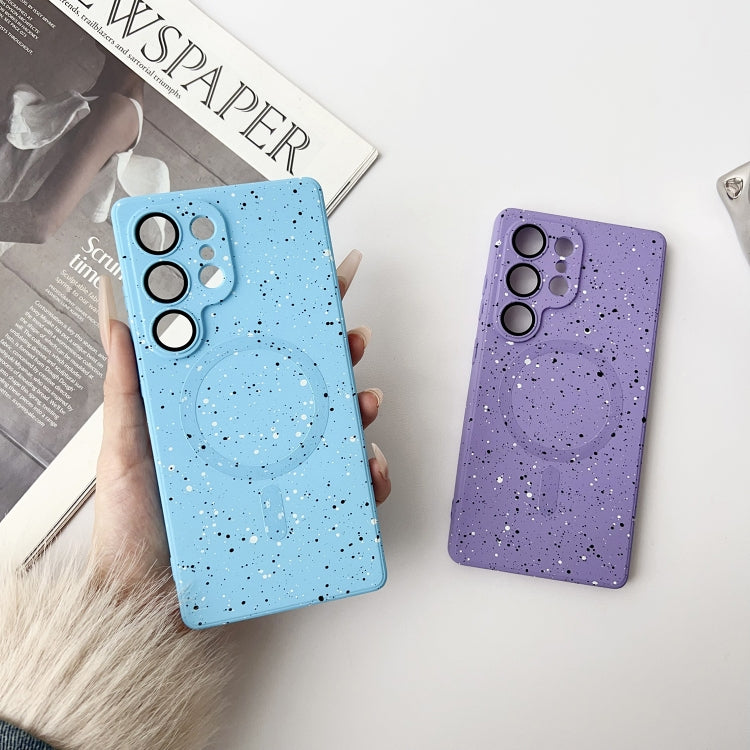 For Samsung Galaxy S25 5G Starry Sky TPU Shockproof MagSafe Phone Case(Purple) - free shipping - PMC Jewellery - Order now!