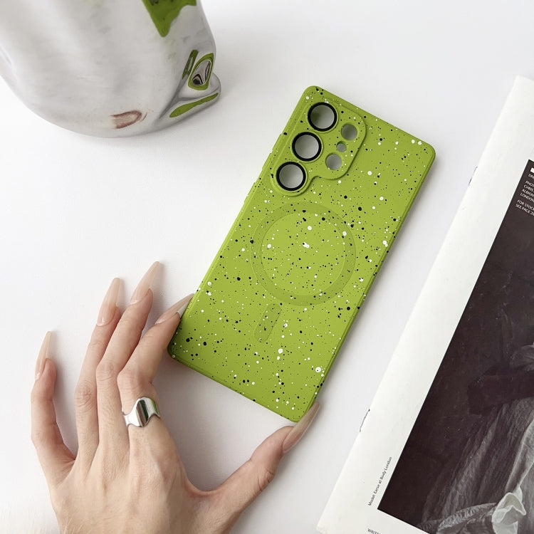 For Samsung Galaxy S25+ 5G Starry Sky TPU Shockproof MagSafe Phone Case(Green) - Galaxy S25+ 5G Cases by PMC Jewellery | Online Shopping South Africa | PMC Jewellery | Buy Now Pay Later Mobicred