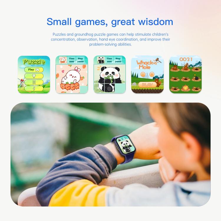 Wish 6 1.69 inch TFT Color Screen IP68 Waterproof Children Companion Smart Watch(Purple) - free shipping - PMC TechLife - Order now!