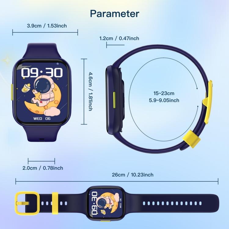 Wish 6 1.69 inch TFT Color Screen IP68 Waterproof Children Companion Smart Watch(Blue) - free shipping - PMC TechLife - Order now!