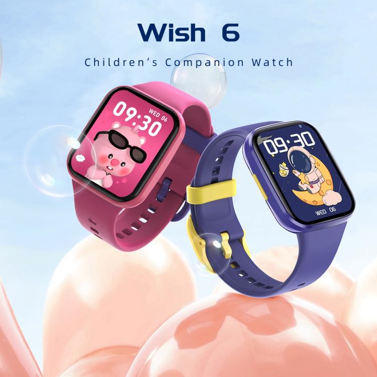 Wish 6 1.69 inch TFT Color Screen IP68 Waterproof Children Companion Smart Watch(Blue) - free shipping - PMC TechLife - Order now!