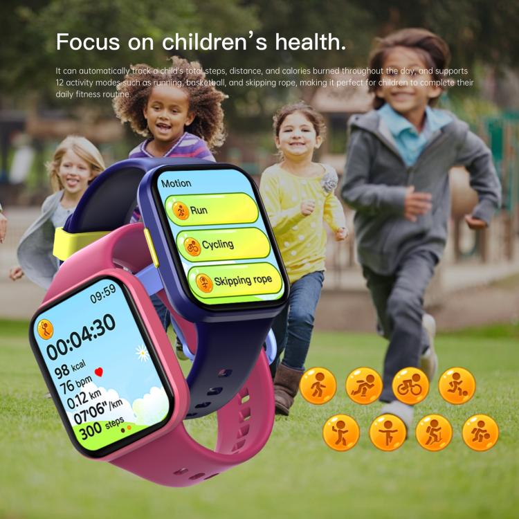 Wish 6 1.69 inch TFT Color Screen IP68 Waterproof Children Companion Smart Watch(Purple) - free shipping - PMC TechLife - Order now!