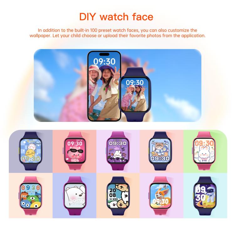 Wish 6 1.69 inch TFT Color Screen IP68 Waterproof Children Companion Smart Watch(Blue) - free shipping - PMC TechLife - Order now!
