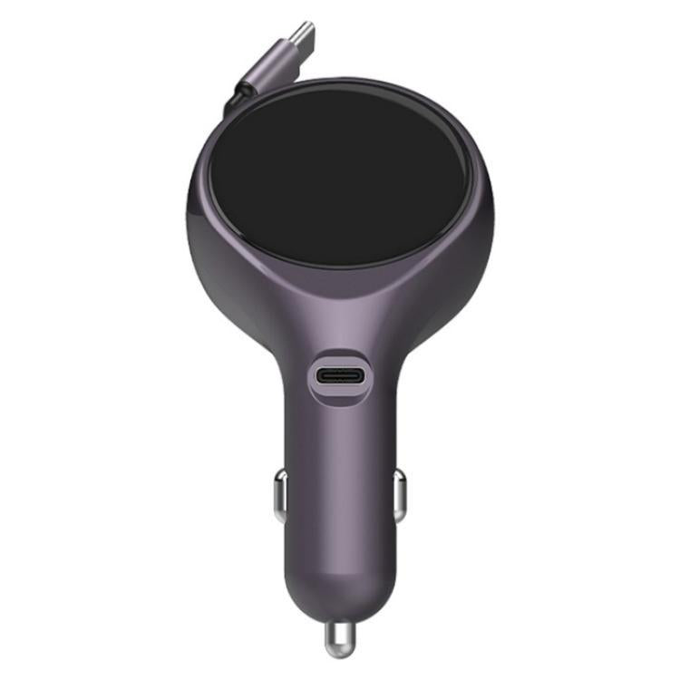 K1 With Retractable Cable Car Charger Type-C PD 20W Fast Charging Adapter - Car Charger by PMC TechLife | Online Shopping South Africa | PMC TechLife | Buy Now Pay Later Mobicred