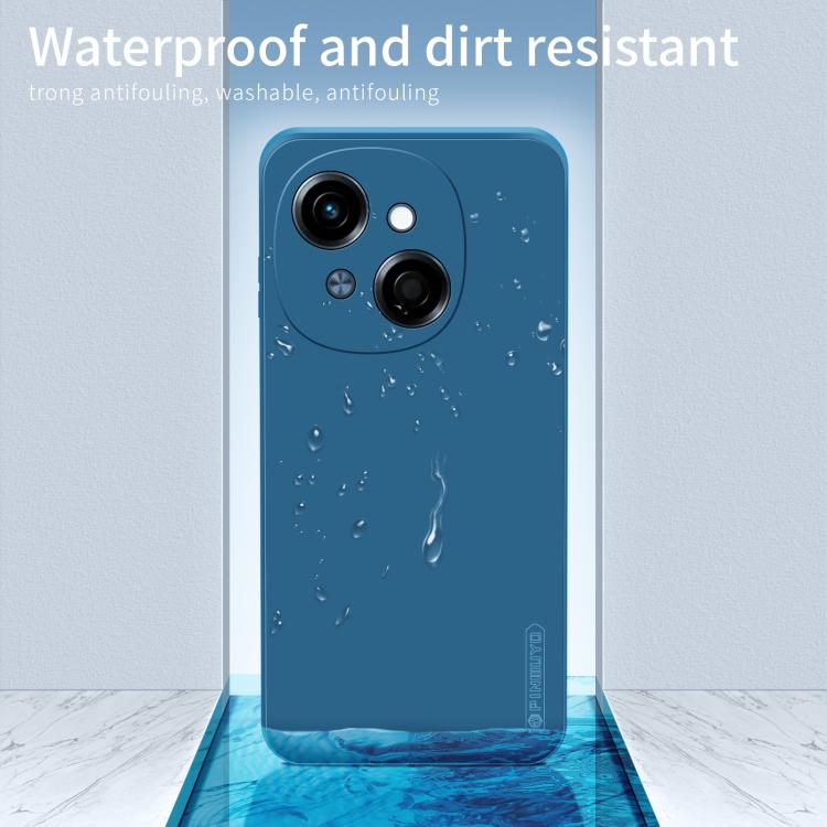 For Tecno Spark Go 2025 / Go 1 PINWUYO Sense Series Liquid Silicone TPU Phone Case(Black) - Tecno Cases by PINWUYO | Online Shopping South Africa | PMC TechLife | Buy Now Pay Later Mobicred
