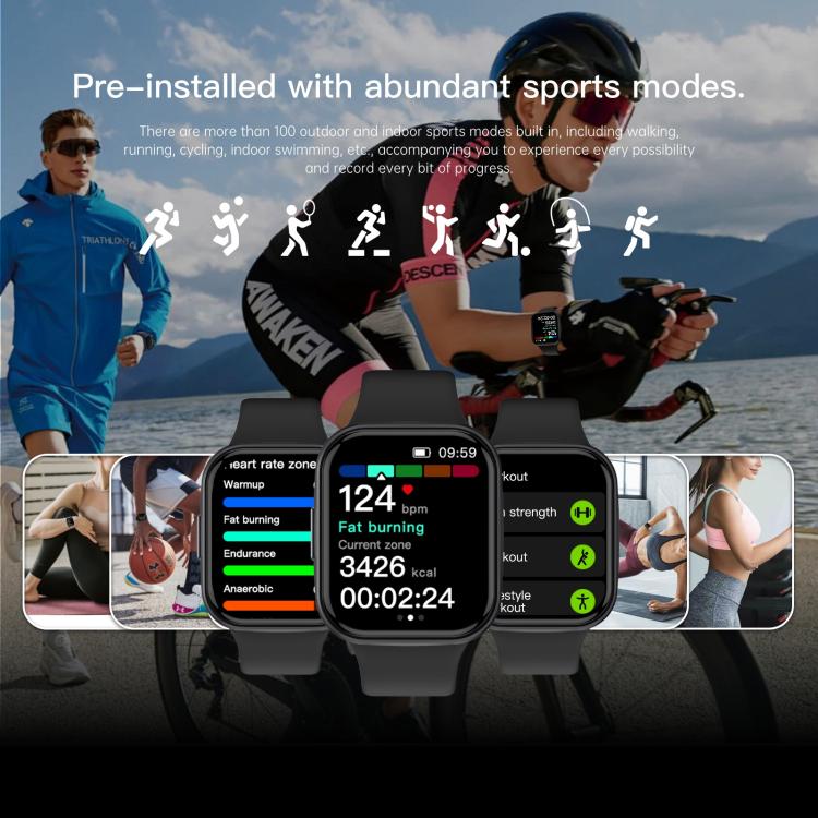 Q23 Pro 1.83 inch Color Screen IP68 Waterproof Bluetooth Call Smart Watch, Support Health Monitoring(Wine Red) - Smart Watches by PMC TechLife | Online Shopping South Africa | PMC TechLife | Buy Now Pay Later Mobicred