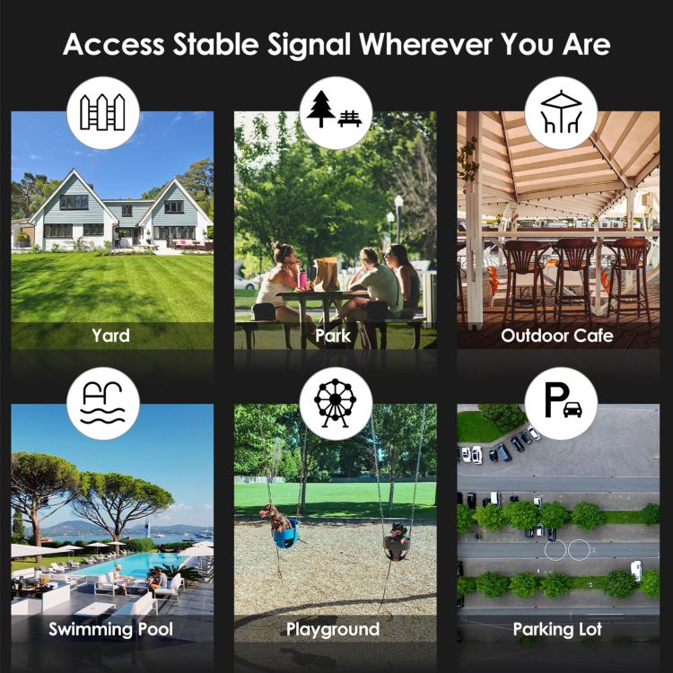 WAVLINK WN588HX3 AX3000 Outdoor WiFi Extender with 6 Antennas Dual Band WiFi Repeater, Plug:AU Plug - free shipping - PMC TechLife - Order now!