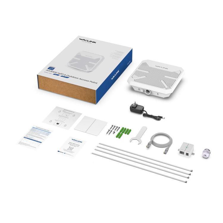 WAVLINK WN573HP3 Built-In 12dBi Directional Antenna Outdoor AX3000 Dual Band Repeater, Plug:UK Plug - free shipping - PMC TechLife - Order now!