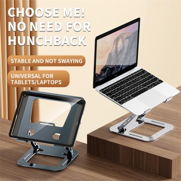 J30 Portable Desktop Adjustable Foldable Alloy Steel Laptop Cooling Stand(Silver) - Laptop Stand by PMC TechLife | Online Shopping South Africa | PMC TechLife | Buy Now Pay Later Mobicred