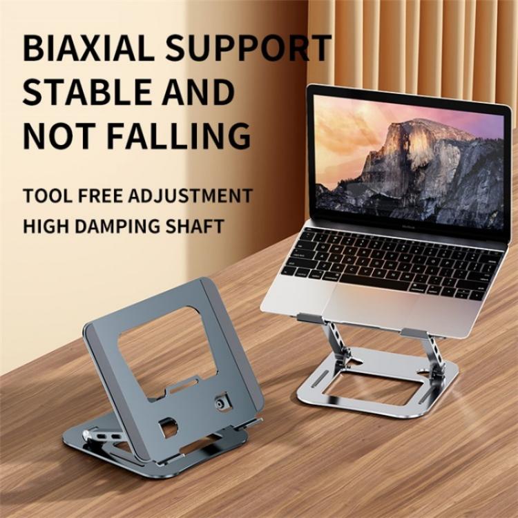 J30 Portable Desktop Adjustable Foldable Alloy Steel Laptop Cooling Stand(Silver) - Laptop Stand by PMC TechLife | Online Shopping South Africa | PMC TechLife | Buy Now Pay Later Mobicred