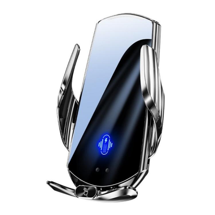 Q15 Car Vehicle Navigation Phone Holder Car Air Vent Mount Magnetic Wireless Charging Stand(Silver) - Wireless Charging Pads by PMc TechLife | Online Shopping South Africa | PMc TechLife | Buy Now Pay Later Mobicred