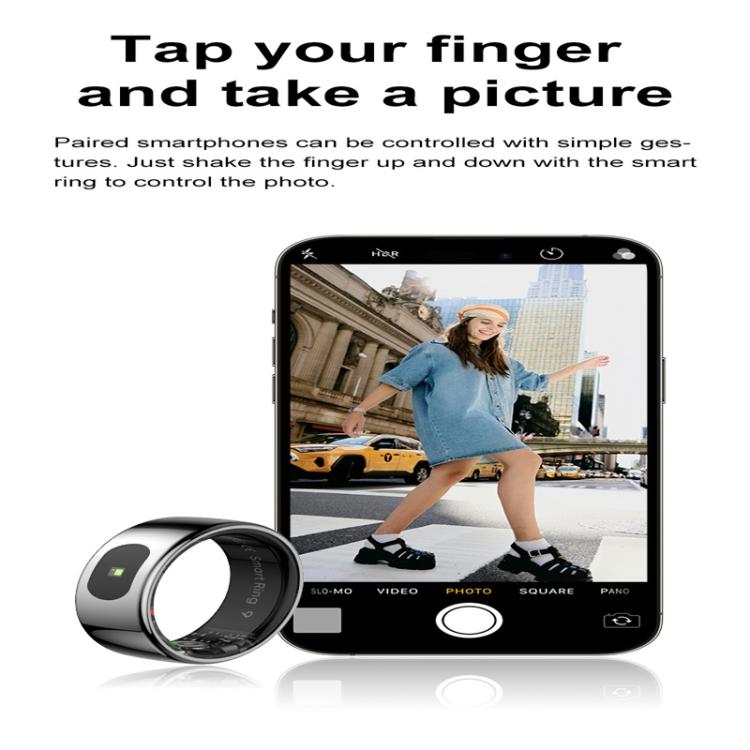 R08 SIZE 8 Smart Ring, Support Heart Rate / Blood Oxygen / Sleep / Multiple Sports Modes(Silver) - free shipping - PMC TechLife - Order now!